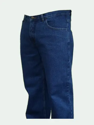 Pantalón de lona azul de cinco bolsas