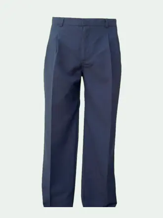 Pantalón de vestir azul marino con pinzas
