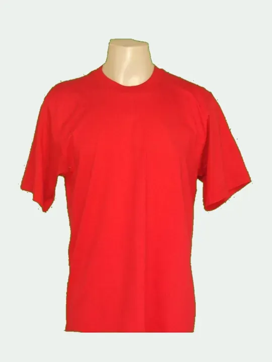 Playera roja de cuello redondo