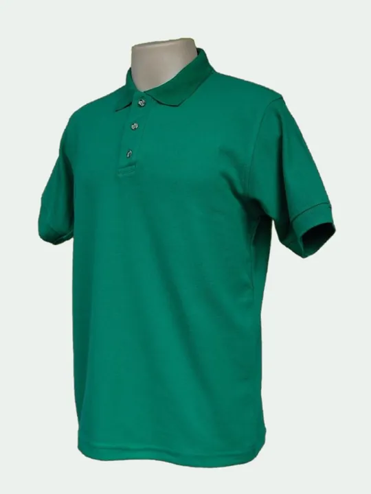 Camisa polo verde de manga corta