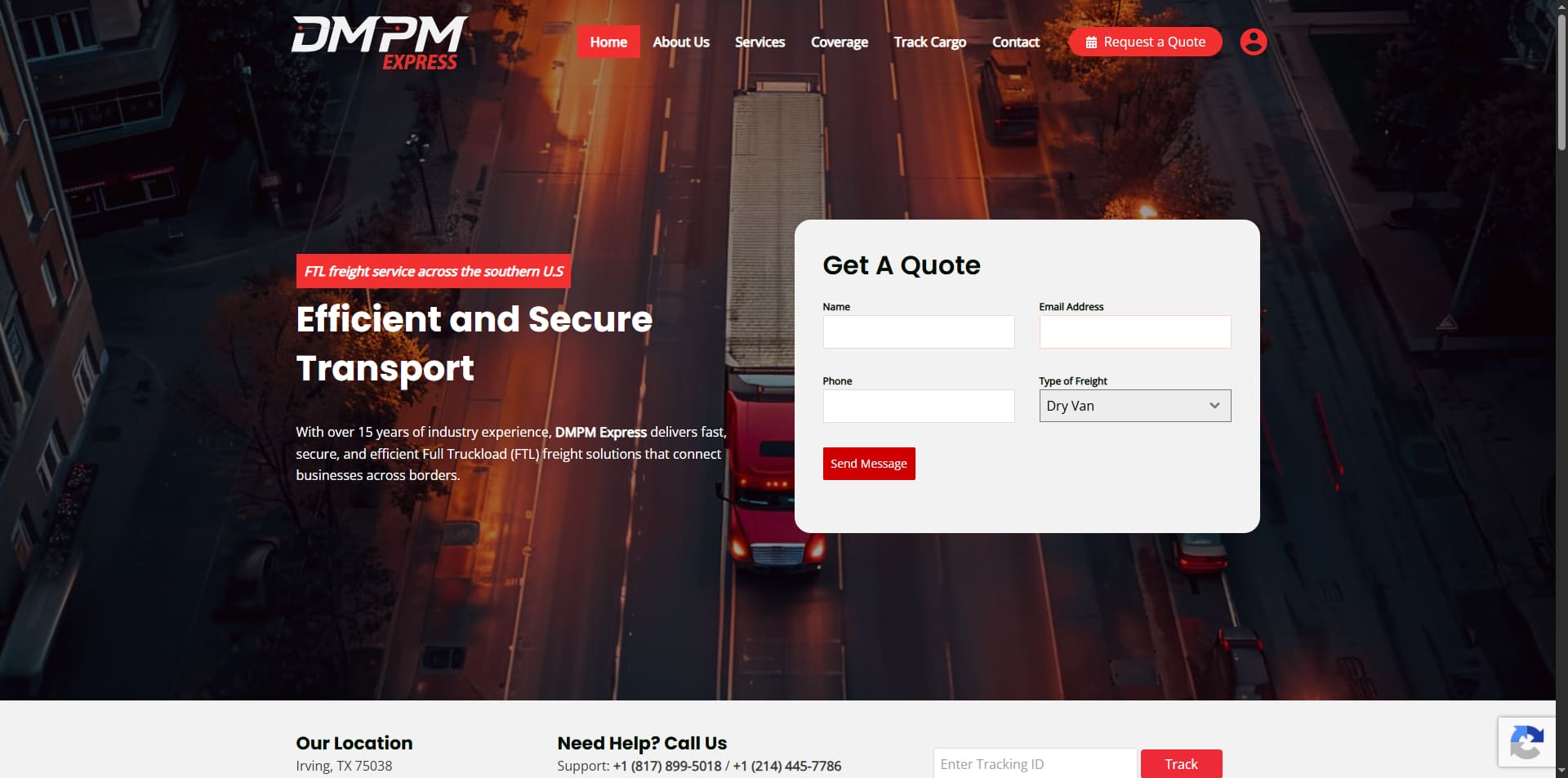 Vista desktop de DMPM Express