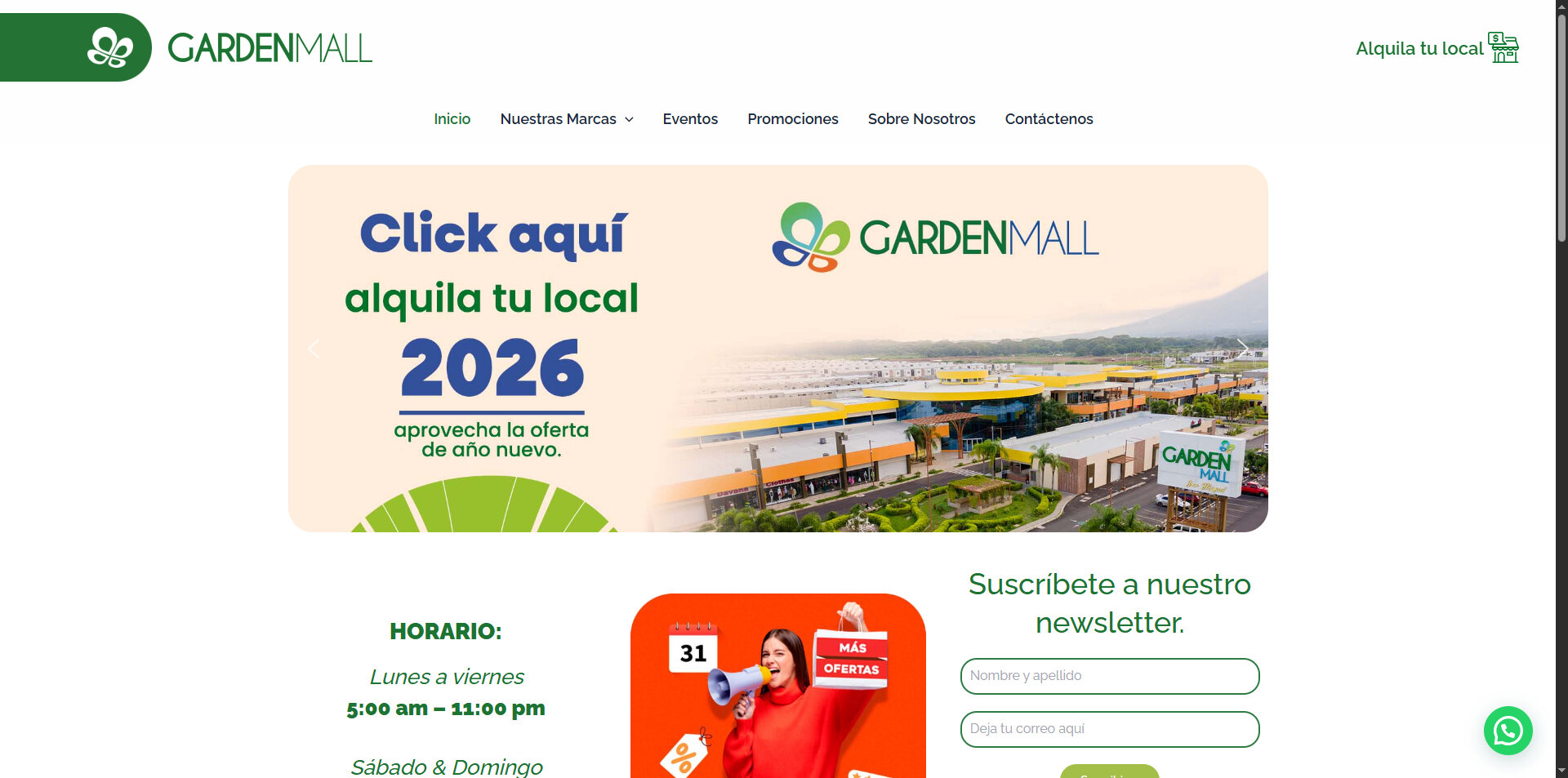 Vista desktop de CC Garden Mall