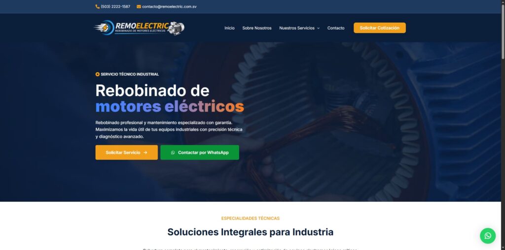 Sitio web de REMOELECTRIC