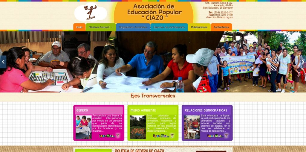Sitio web de CIAZO
