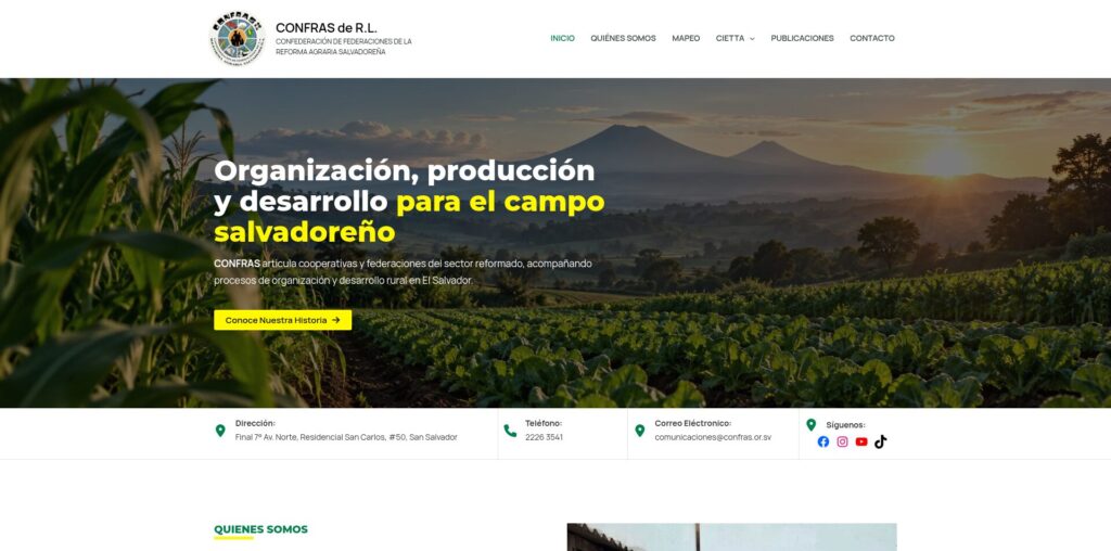 Sitio web de CONFRAS