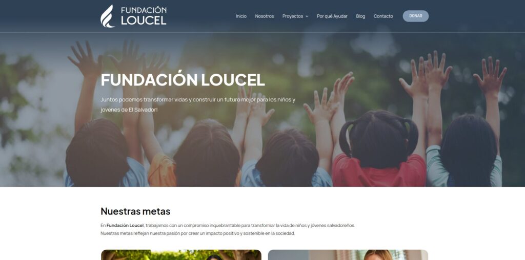 Sitio web de Fundación Loucel