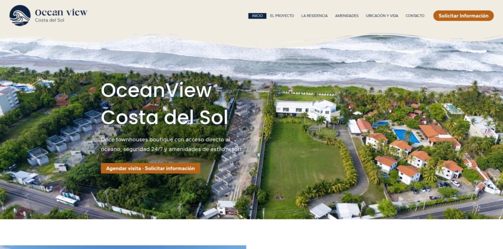 Sitio web de Ocean View Costa del Sol