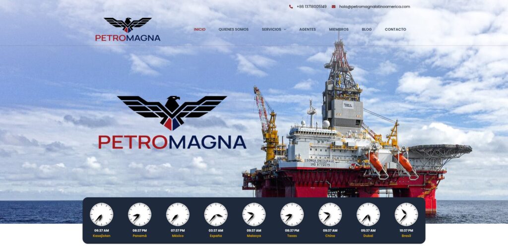 Sitio web de PetroMagna