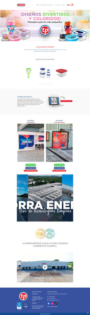 Captura del proyecto Tacoplast S.A de C.V