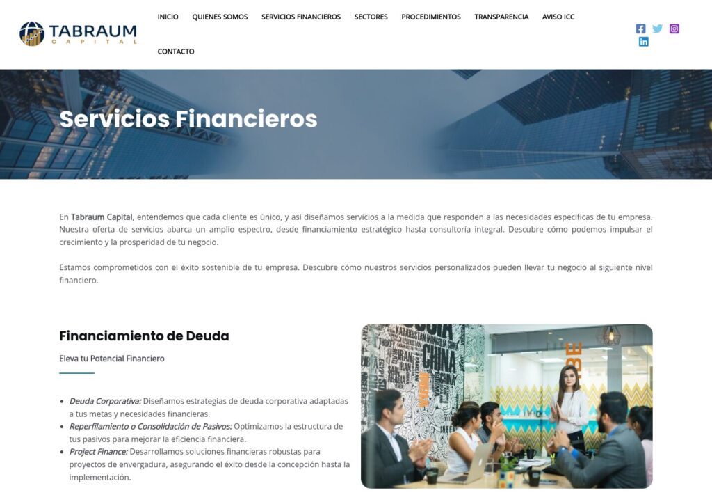Servicios financieros