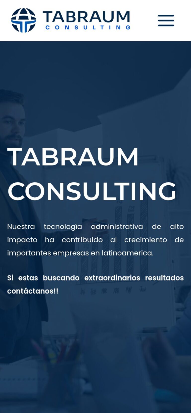 Vista móvil de Tabraum Consulting Services