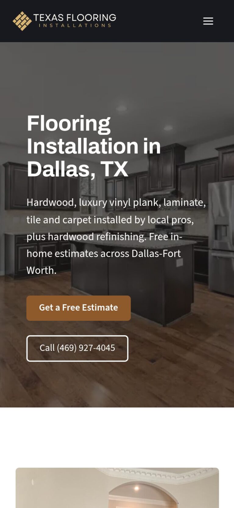 Vista móvil de Texas Flooring Installations
