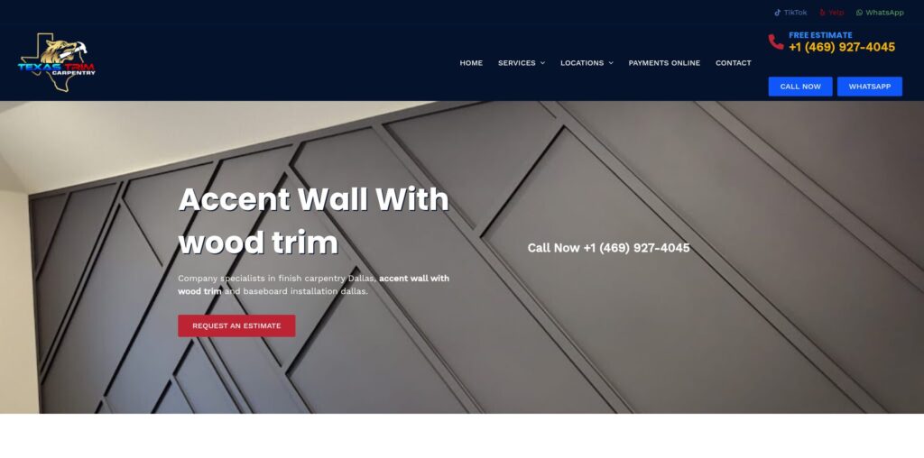 Sitio web de Texas Trim Carpentry